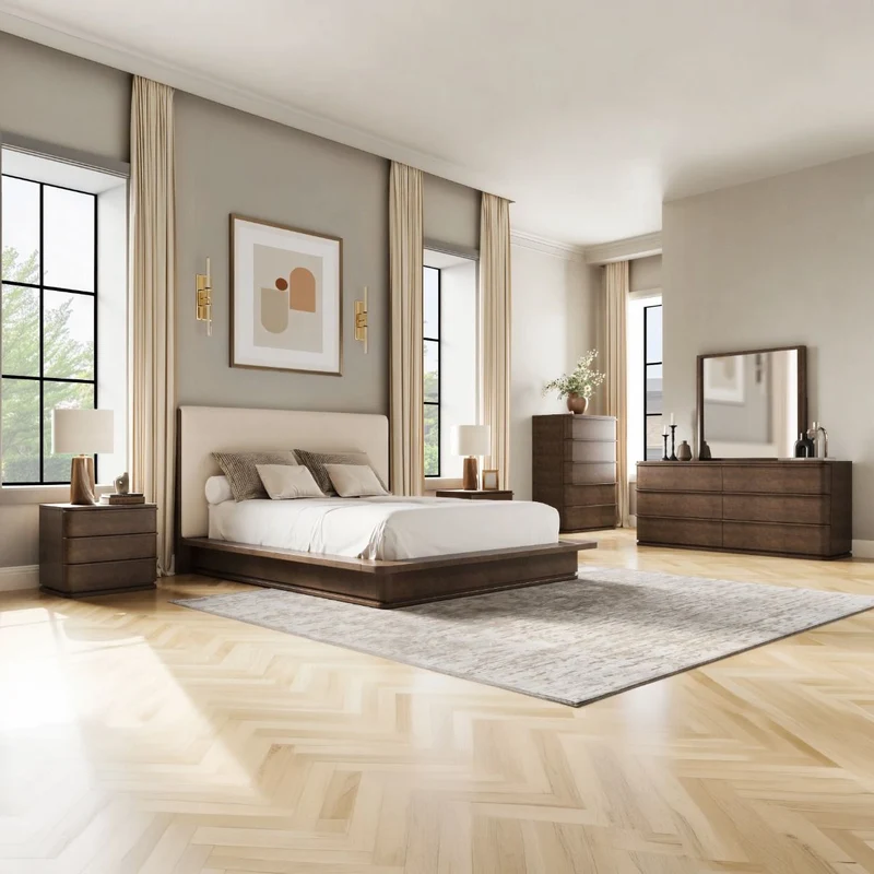 Zoey - Mirror - Brown Oak