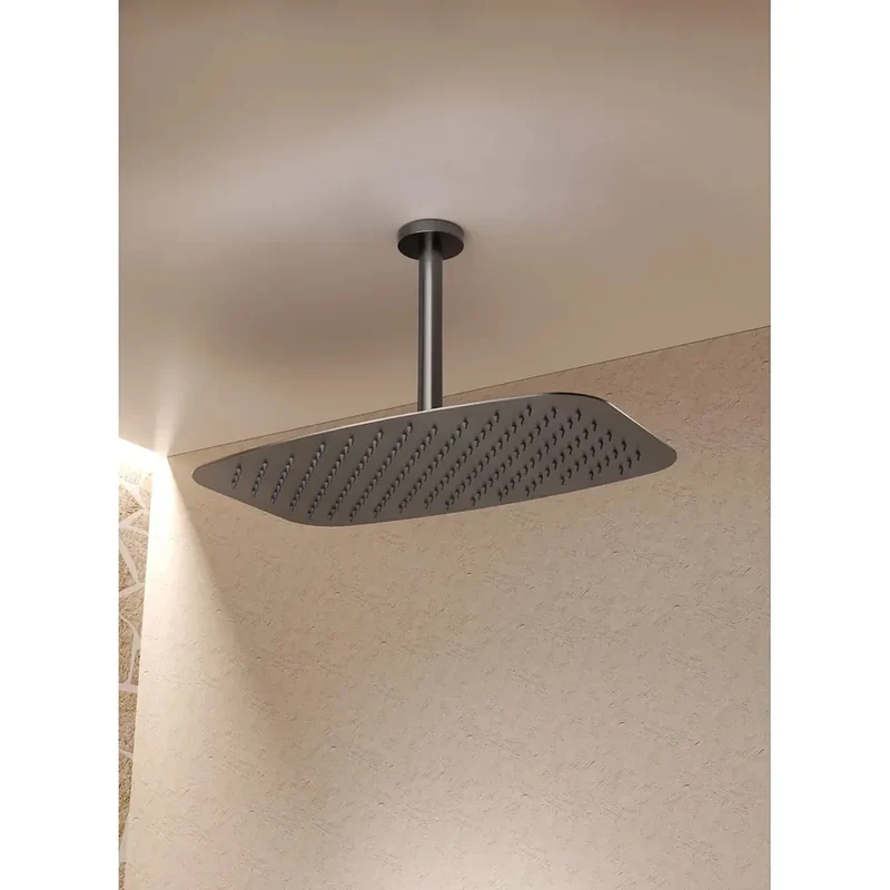 Conjunto ducha monomando empotrado Sassari oro cepillado Imex