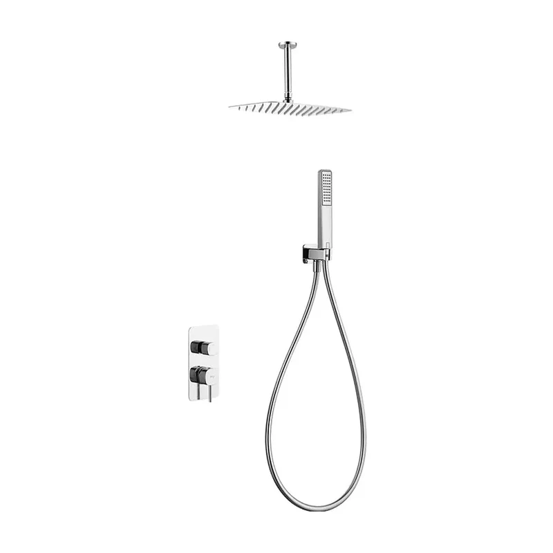 Conjunto ducha monomando empotrado Sassari cromo Imex
