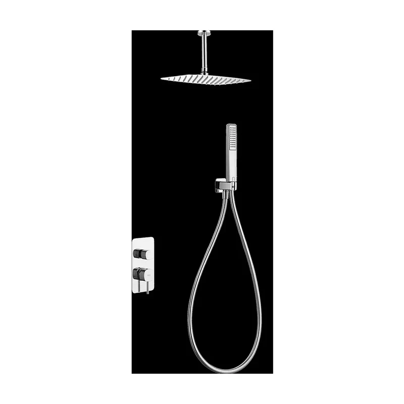 Conjunto ducha monomando empotrado Sassari cromo Imex