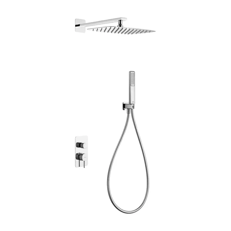 Conjunto Ducha Monomando Empotrado Firenze Cromo Imex