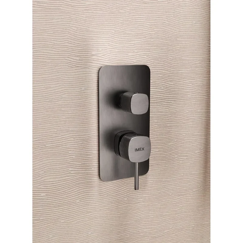 Conjunto Ducha Monomando Empotrado Firenze Cromo Imex