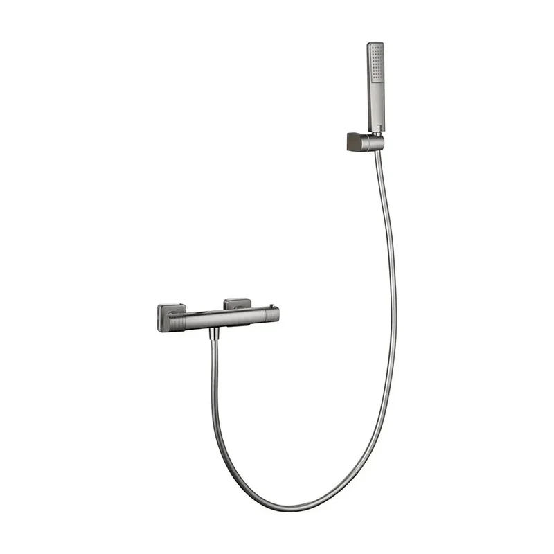 Kit ducha termostático Firenze níquel cepillado Imex