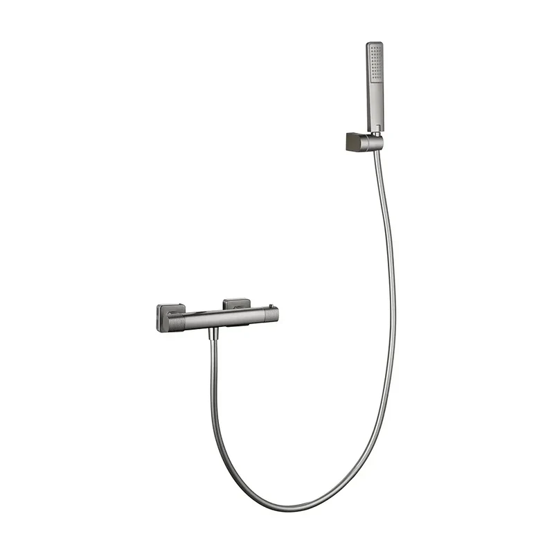 Kit ducha termostático Firenze níquel cepillado Imex