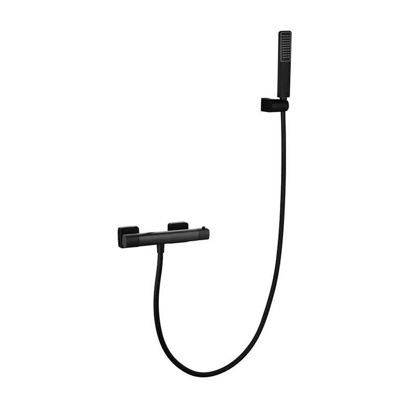 Kit ducha termostático Firenze negro mate Imex