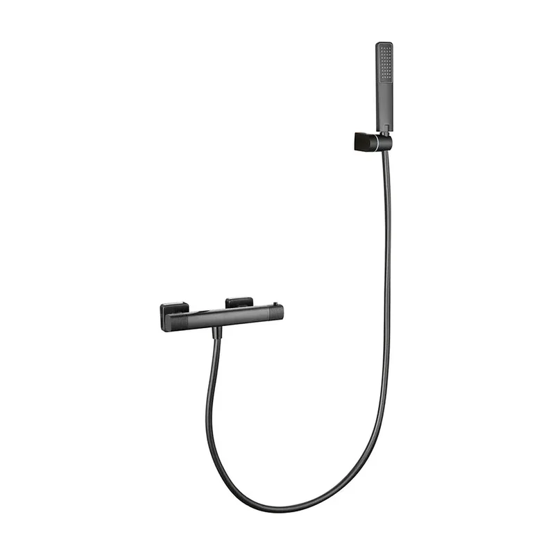 Kit ducha termostático Firenze black gun metal Imex