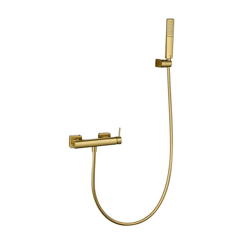 Kit ducha monomando Firenze oro cepillado Imex