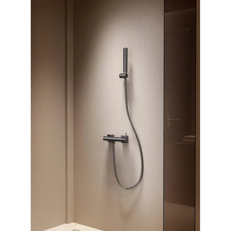 Kit ducha monomando Firenze negro mate Imex
