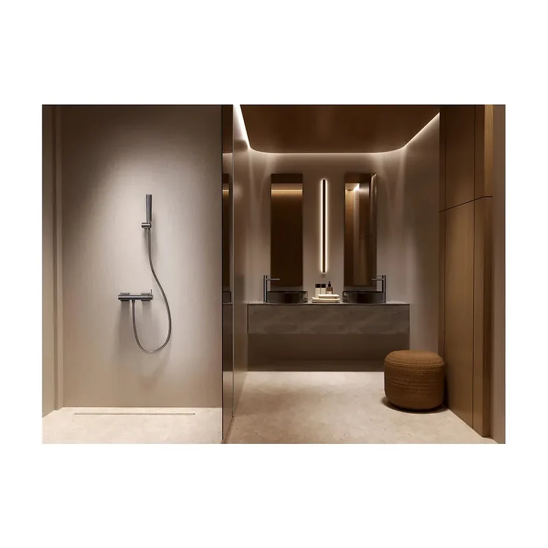 Kit ducha monomando Firenze negro mate Imex