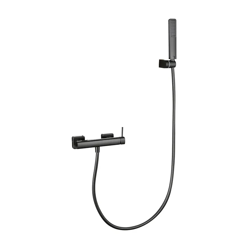 Kit ducha monomando Firenze black gun metal Imex