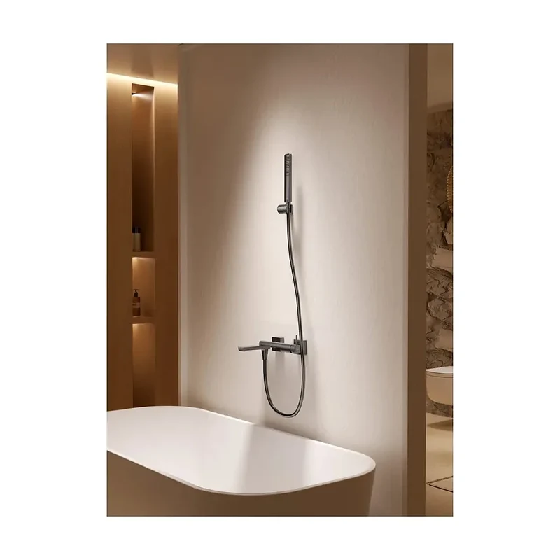 Kit baño/ducha monomando Firenze oro rosa cepillado Imex