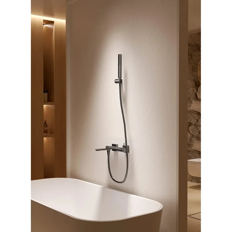 Kit baño/ducha monomando Firenze níquel cepillado Imex