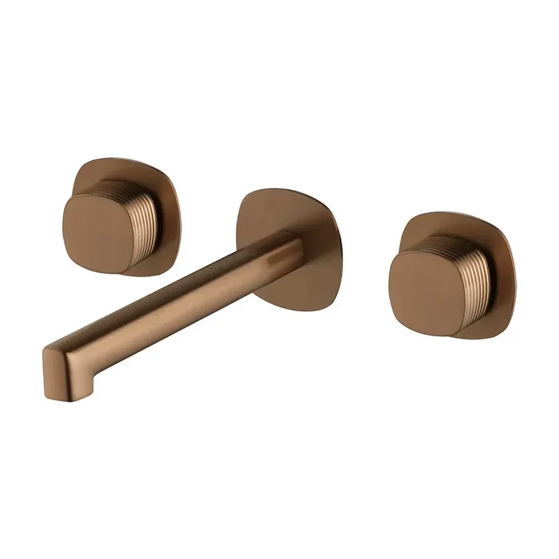 Bimando empotrado lavabo Firenze oro rosa cepillado Imex