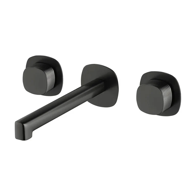 Bimando empotrado lavabo Firenze black gun metal Imex