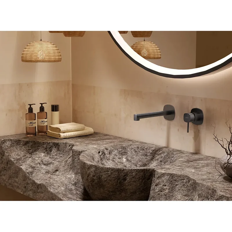 Monomando empotrado lavabo Firenze oro cepillado Imex
