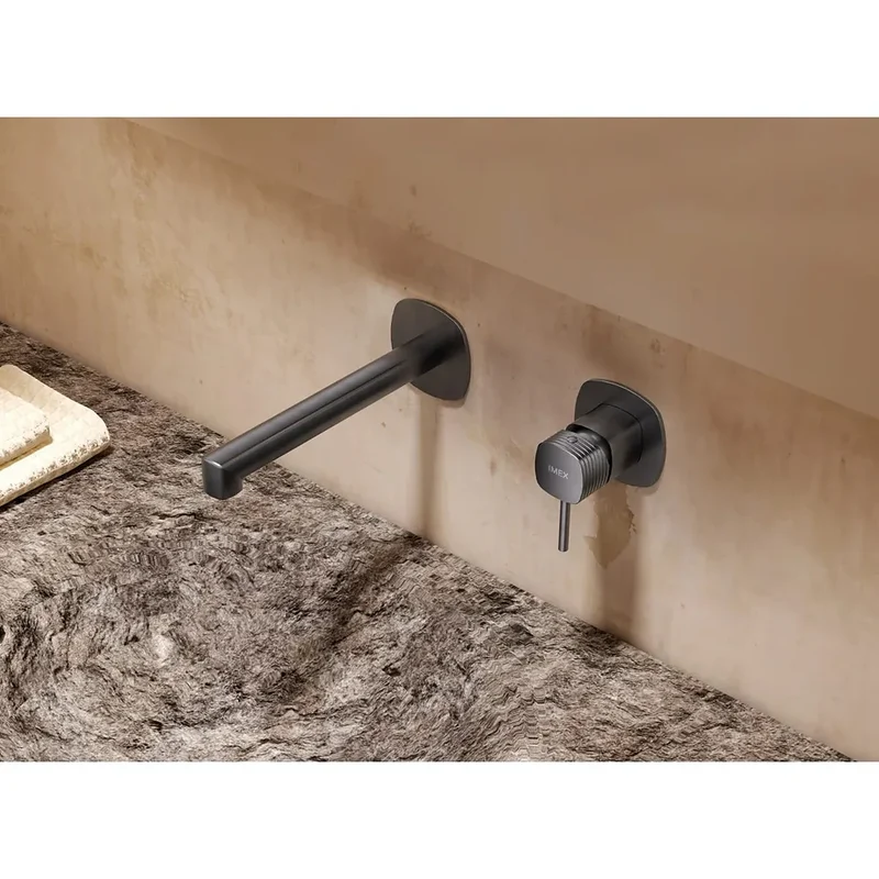 Monomando empotrado lavabo Firenze oro cepillado Imex