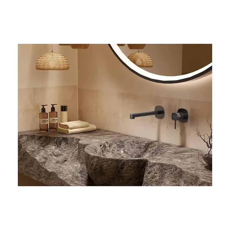 Monomando empotrado lavabo Firenze oro cepillado Imex