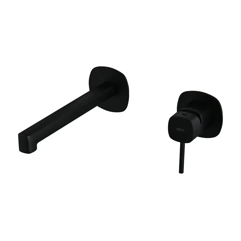 Monomando empotrado lavabo Firenze negro mate Imex