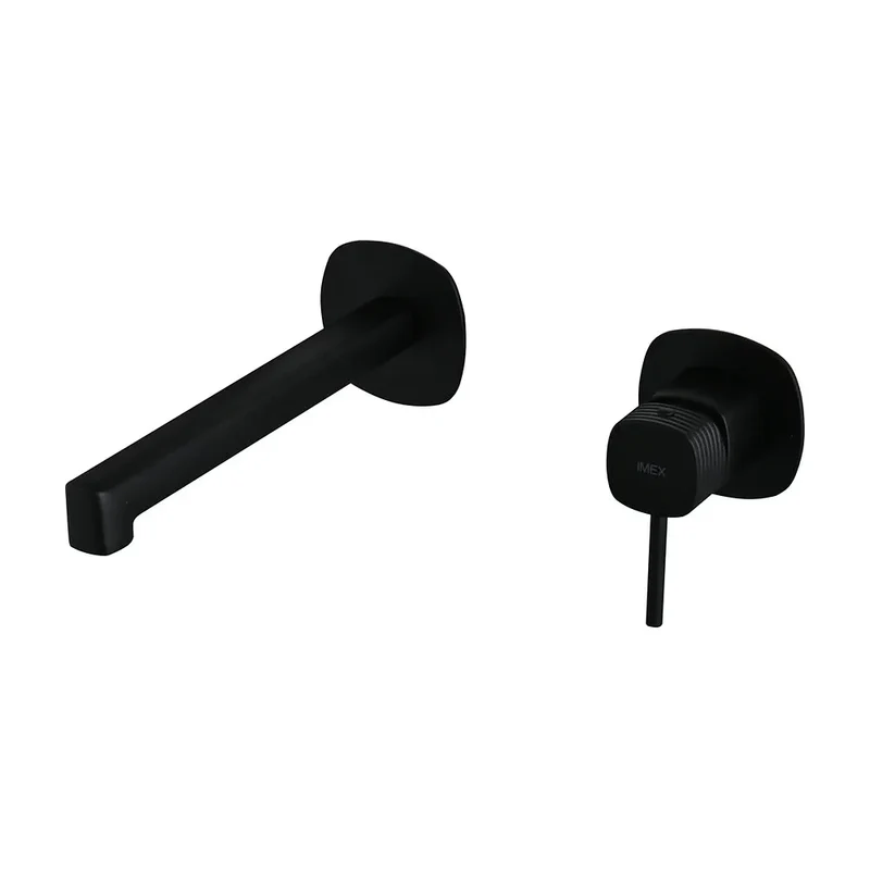 Monomando empotrado lavabo Firenze negro mate Imex