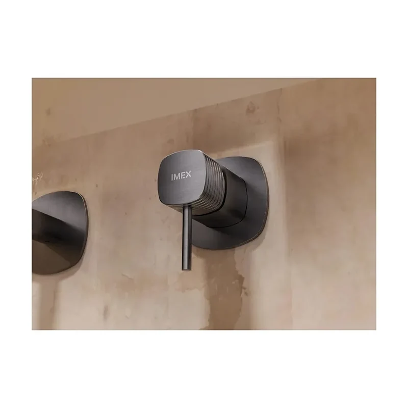 Monomando empotrado lavabo Firenze negro mate Imex
