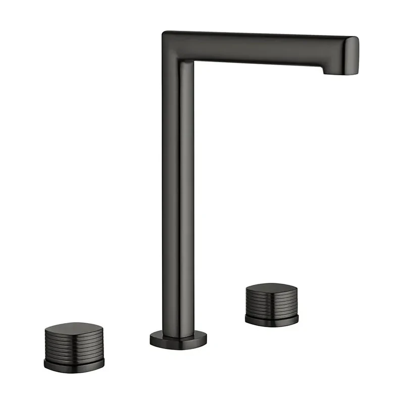 Lavabo bimando sobreencimera caño alto Firenze black gun metal Imex