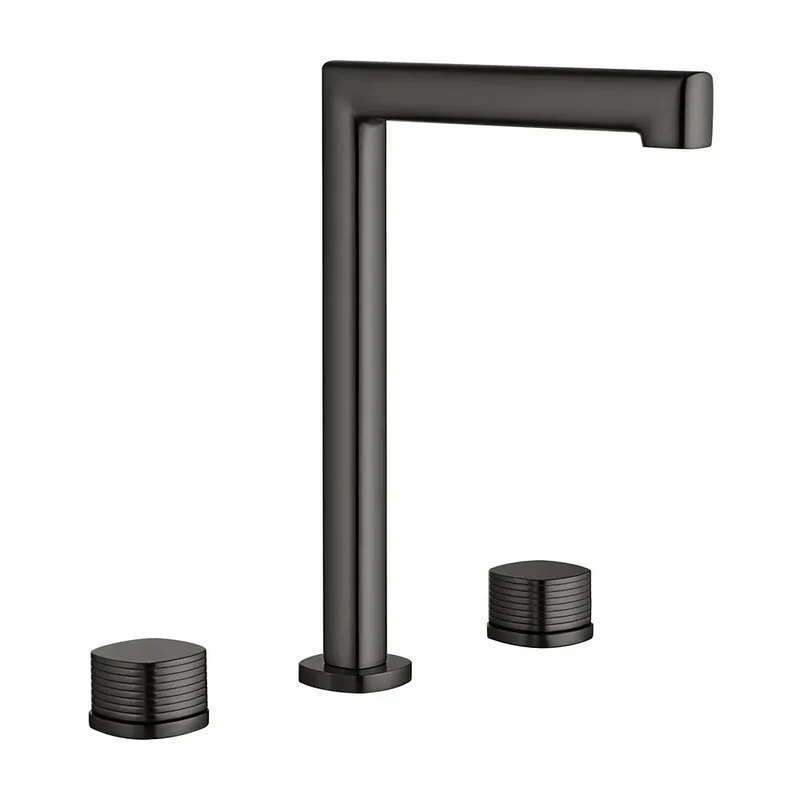 Lavabo bimando sobreencimera caño alto Firenze black gun metal Imex