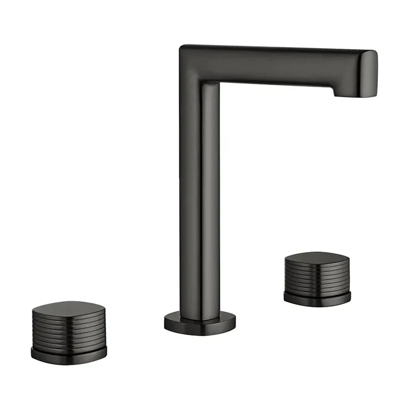 Lavabo bimando sobreencimera caño bajo Firenze black gun metal Imex