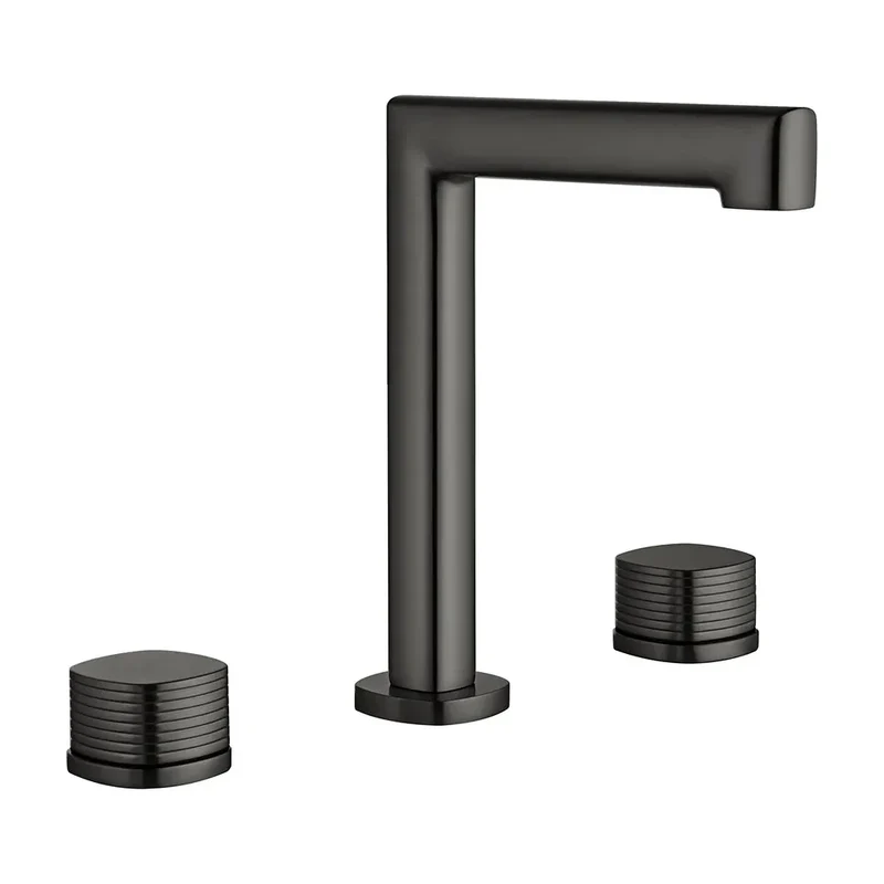 Lavabo bimando sobreencimera caño bajo Firenze black gun metal Imex