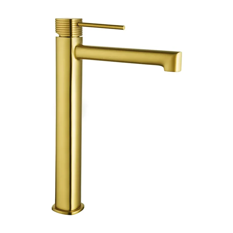 Monomando lavabo alto Firenze oro cepillado Imex