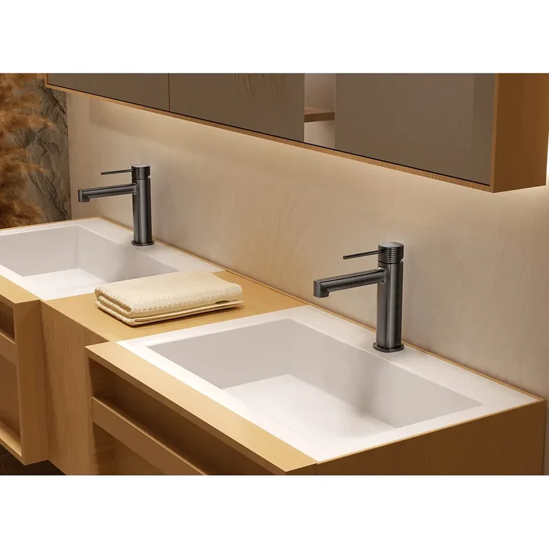 Monomando lavabo Firenze black gun metal Imex