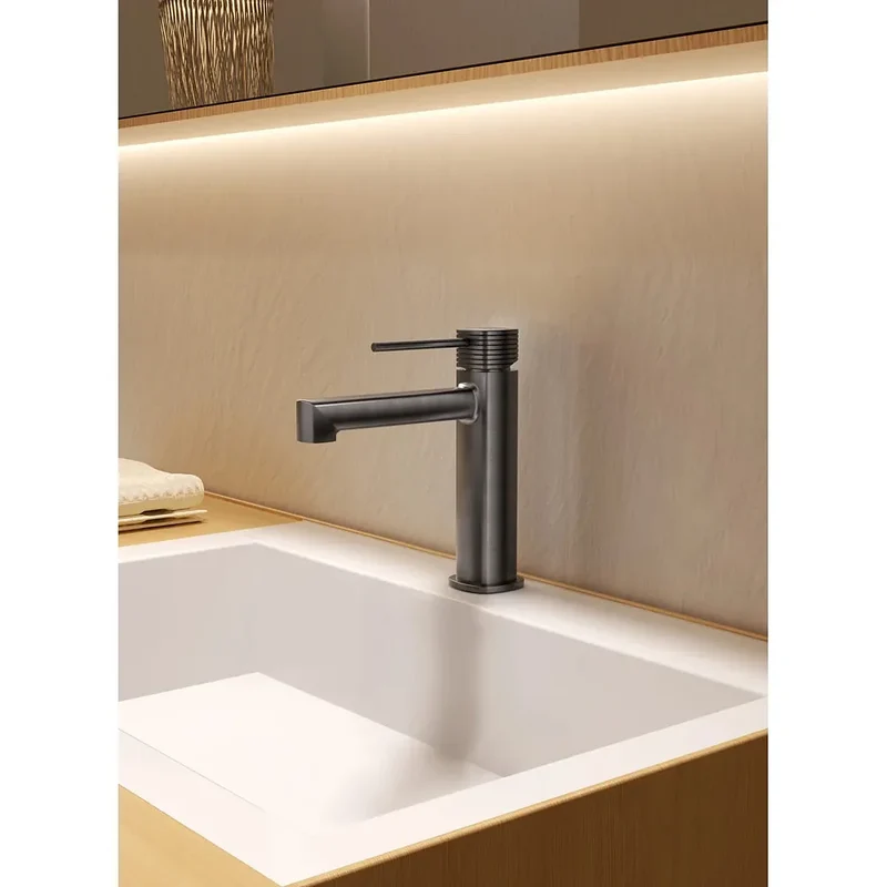 Monomando lavabo Firenze black gun metal Imex