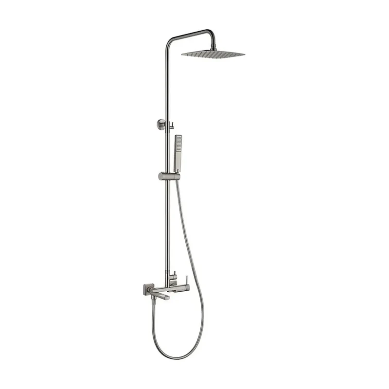 Conjunto bañera monomando Firenze níquel cepillado Imex