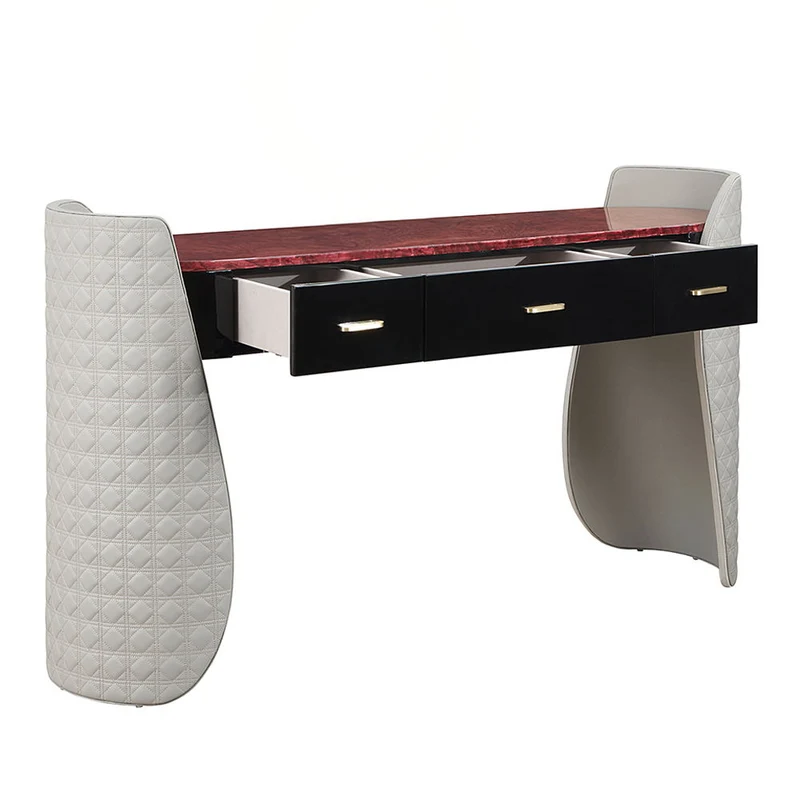 Jamonica - Vanity Desk - Gray & Dark Brown