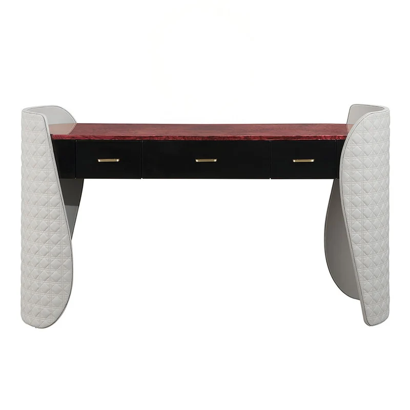 Jamonica - Vanity Desk - Gray & Dark Brown