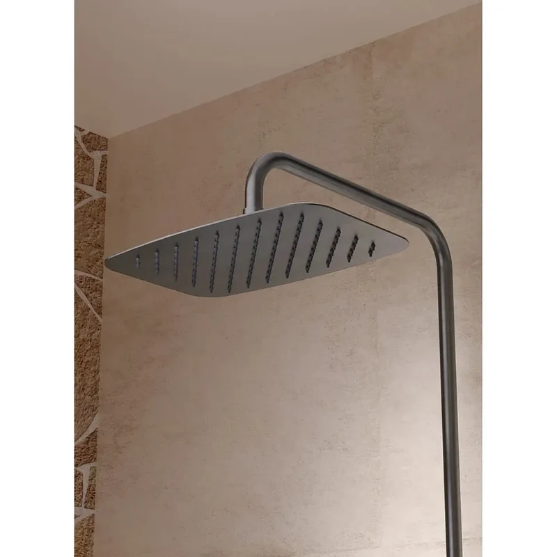 Conjunto ducha monomando Firenze níquel cepillado Imex