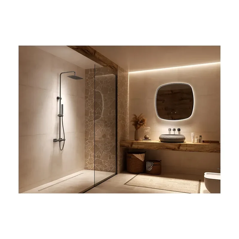 Conjunto ducha monomando Firenze cromo Imex