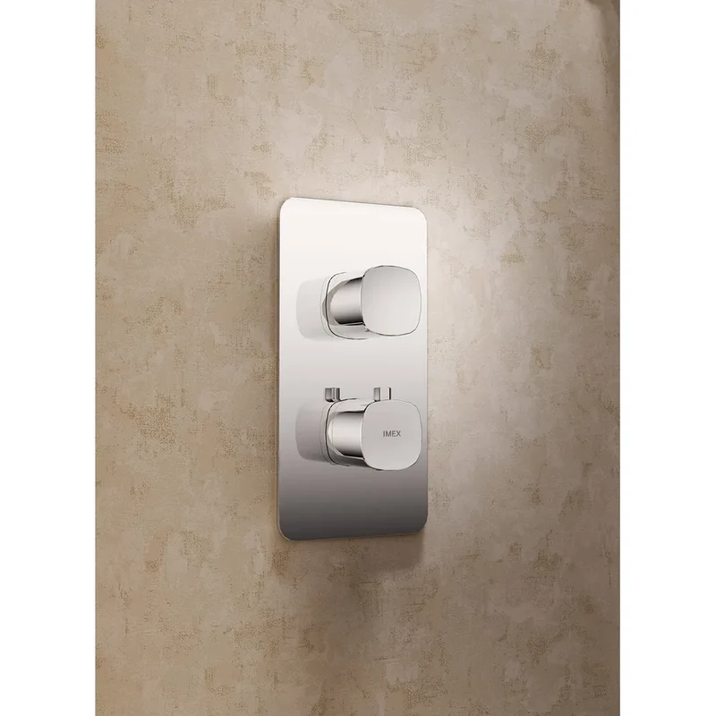 Conjunto ducha termostático empotrado Arezzo oro cepillado Imex