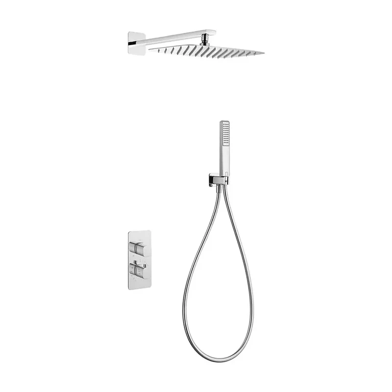 Conjunto ducha termostático empotrado Toscana cromo Imex