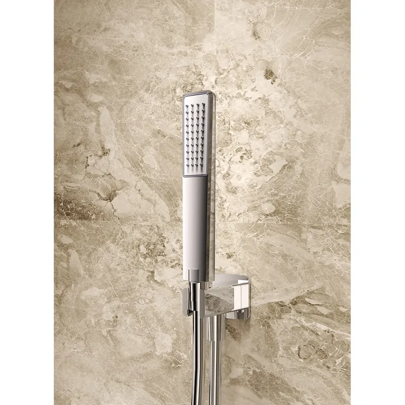 Conjunto ducha monomando empotrado Arezzo negro mate Imex