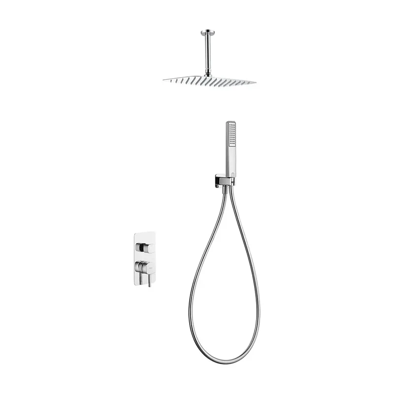 Conjunto ducha monomando empotrado Arezzo cromo Imex
