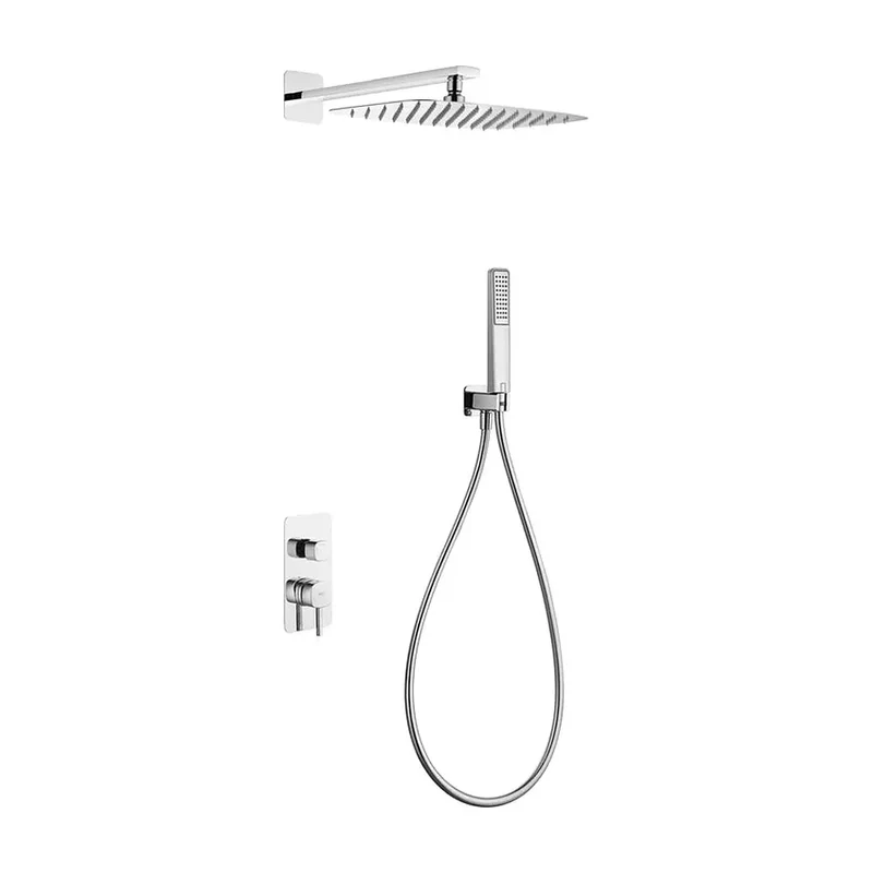 Conjunto Ducha Monomando Empotrado Toscana Cromo Imex