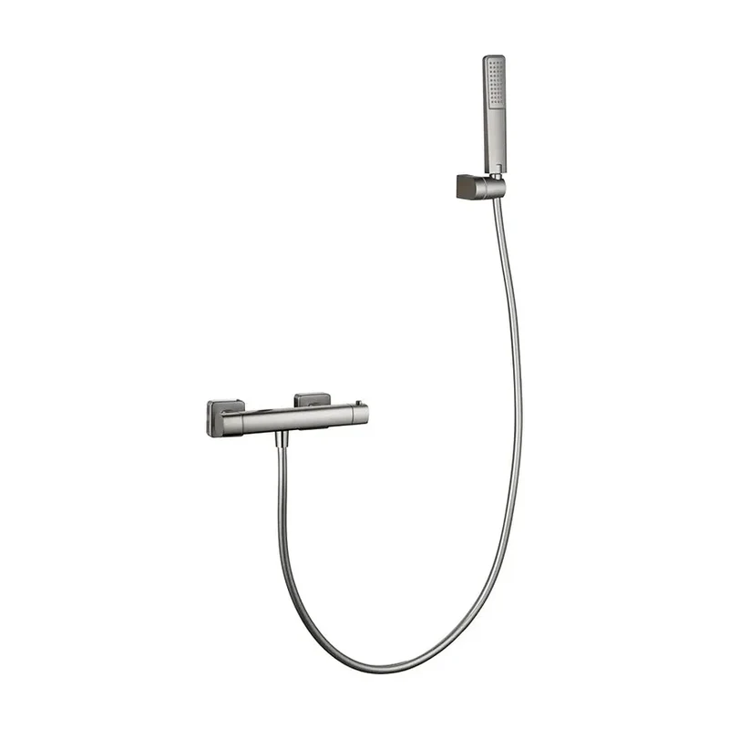 Kit ducha termostático Toscana níquel cepillado Imex