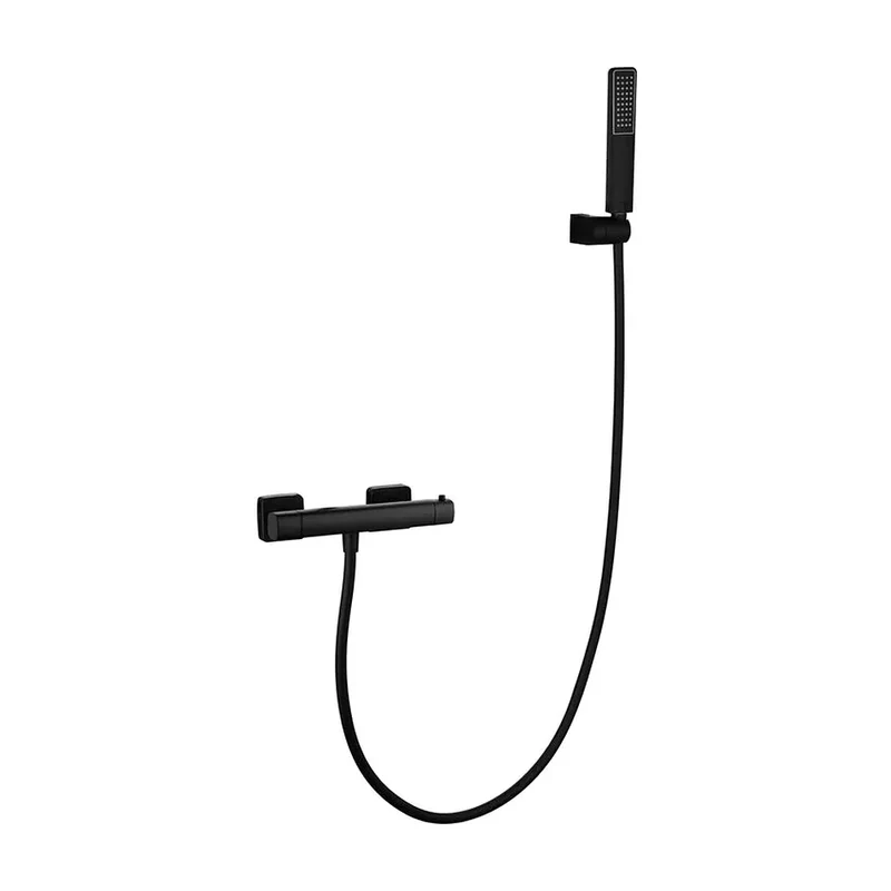 Kit Ducha Termostático Toscana Negro Mate Imex