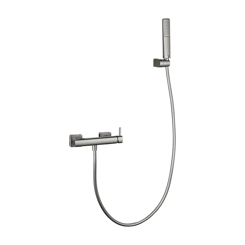 Kit ducha monomando Toscana níquel cepillado Imex