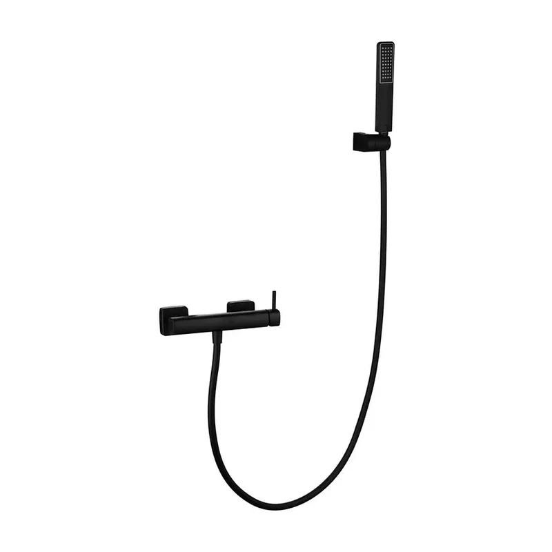 Kit Ducha Monomando Toscana Negro Mate Imex