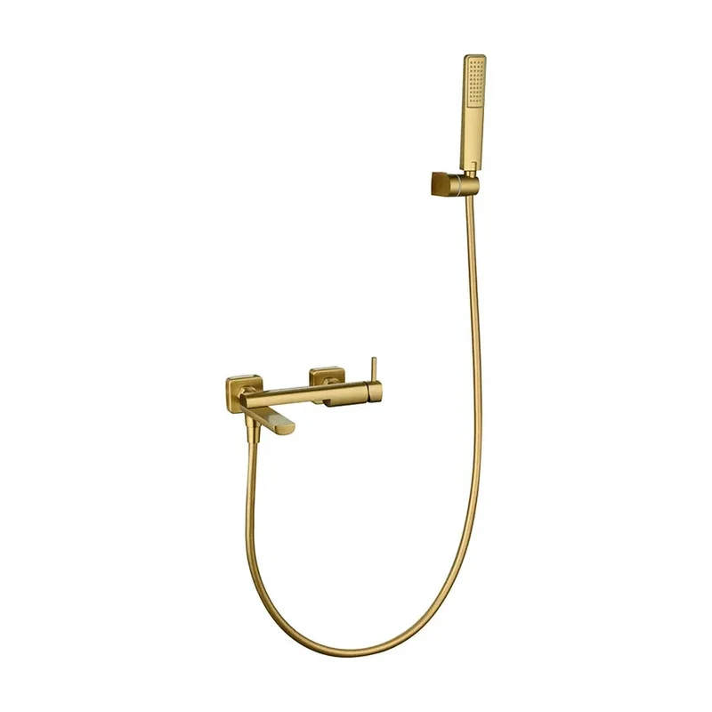 Kit baño/ducha monomando Toscana oro cepillado Imex