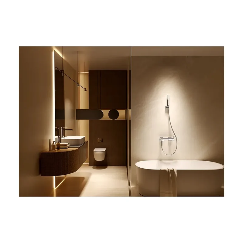 Kit baño/ducha monomando Toscana negro mate Imex