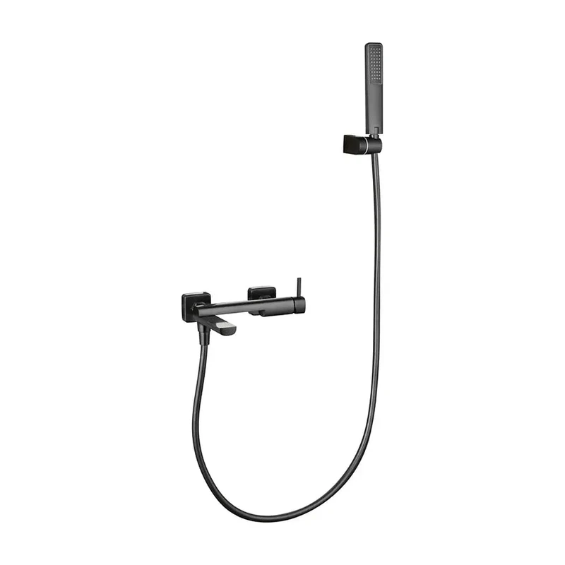 Kit Baño/Ducha Monomando Toscana Black Gun Metal Imex