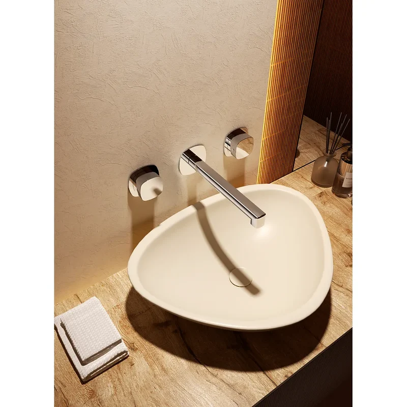 Bimando empotrado lavabo Toscana oro rosa cepillado Imex