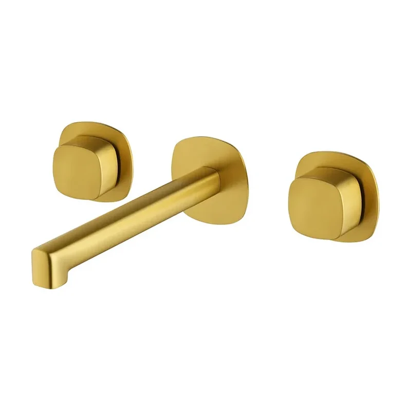 Bimando empotrado lavabo Toscana oro cepillado Imex